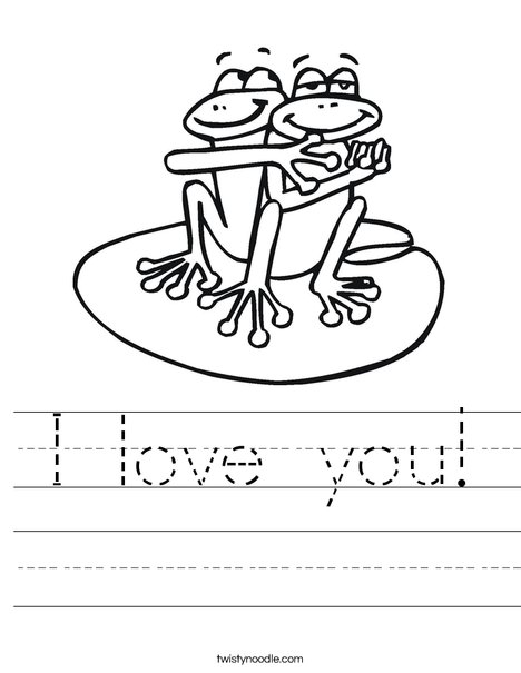 Two Frogs Worksheet