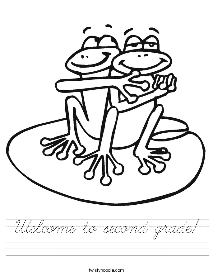 Welcome to second grade! Worksheet