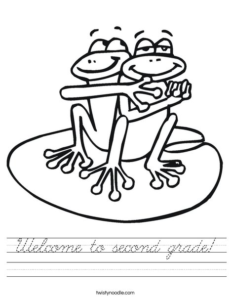 Two Frogs Worksheet