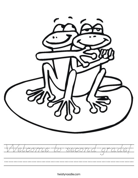 Two Frogs Worksheet