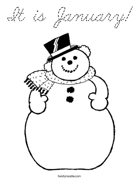 Frosty the Snowman Coloring Page