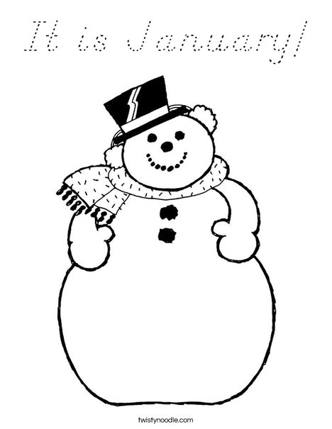 Frosty the Snowman Coloring Page