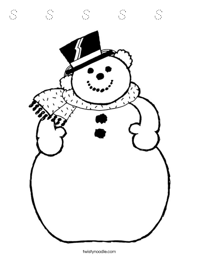 S     S     S     S     S      Coloring Page