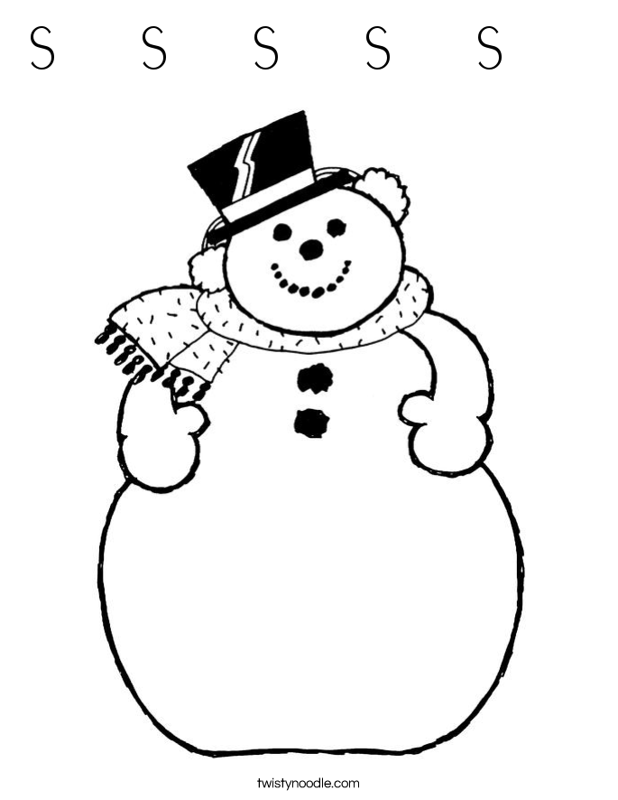 S     S     S     S     S      Coloring Page