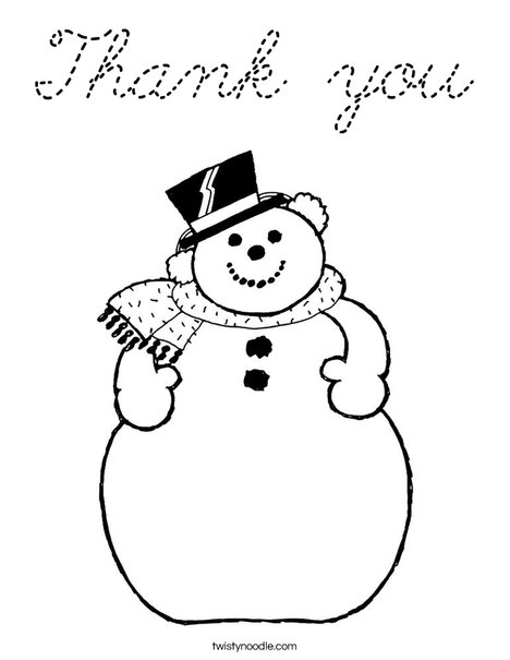 Frosty the Snowman Coloring Page