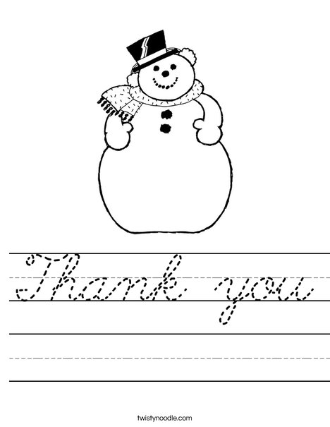 Frosty the Snowman Worksheet