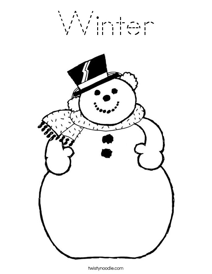 Winter Coloring Page