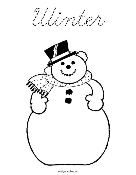 Frosty the Snowman Coloring Page