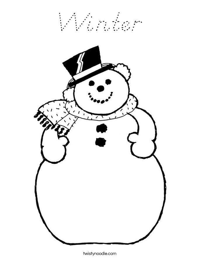 Winter Coloring Page