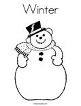 Winter Coloring Page