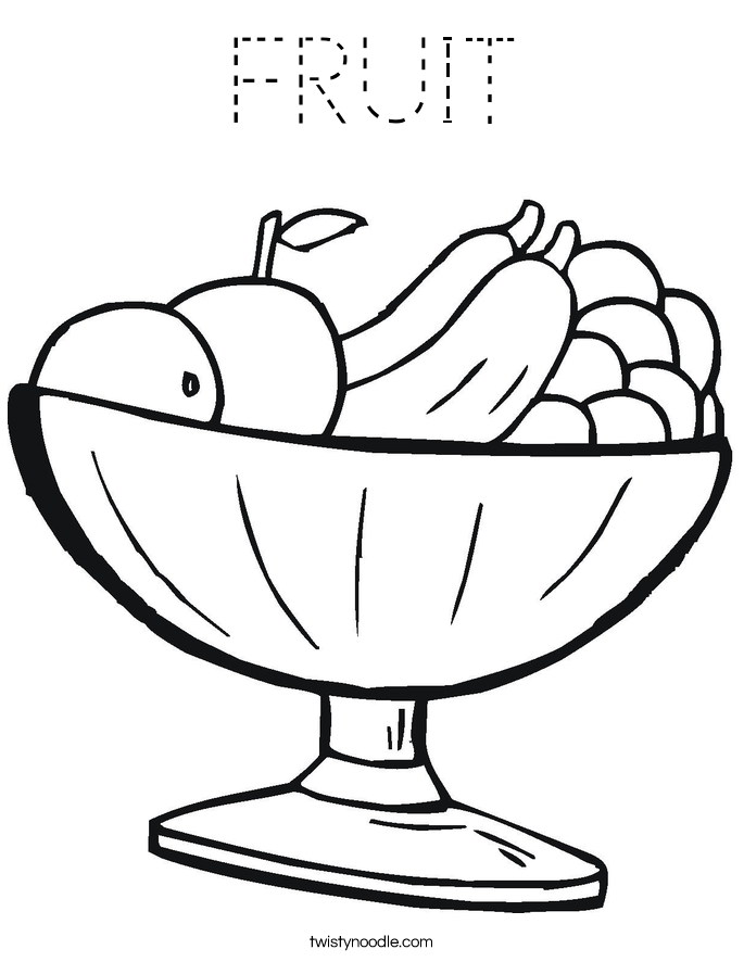 FRUIT Coloring Page