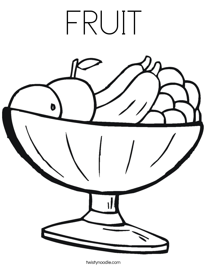 FRUIT Coloring Page