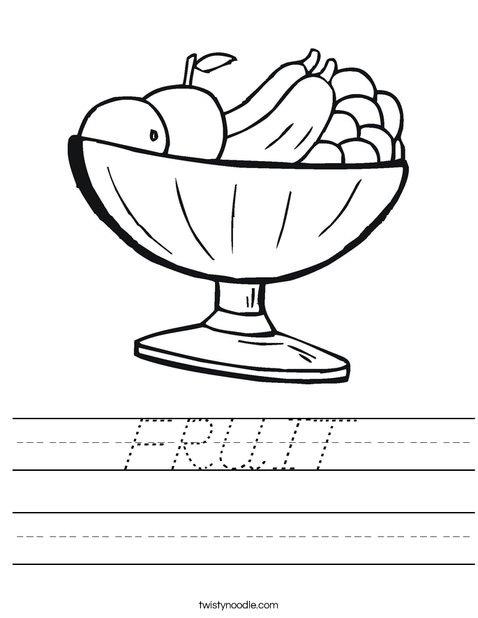 FRUIT Worksheet