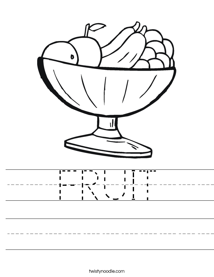 FRUIT Worksheet