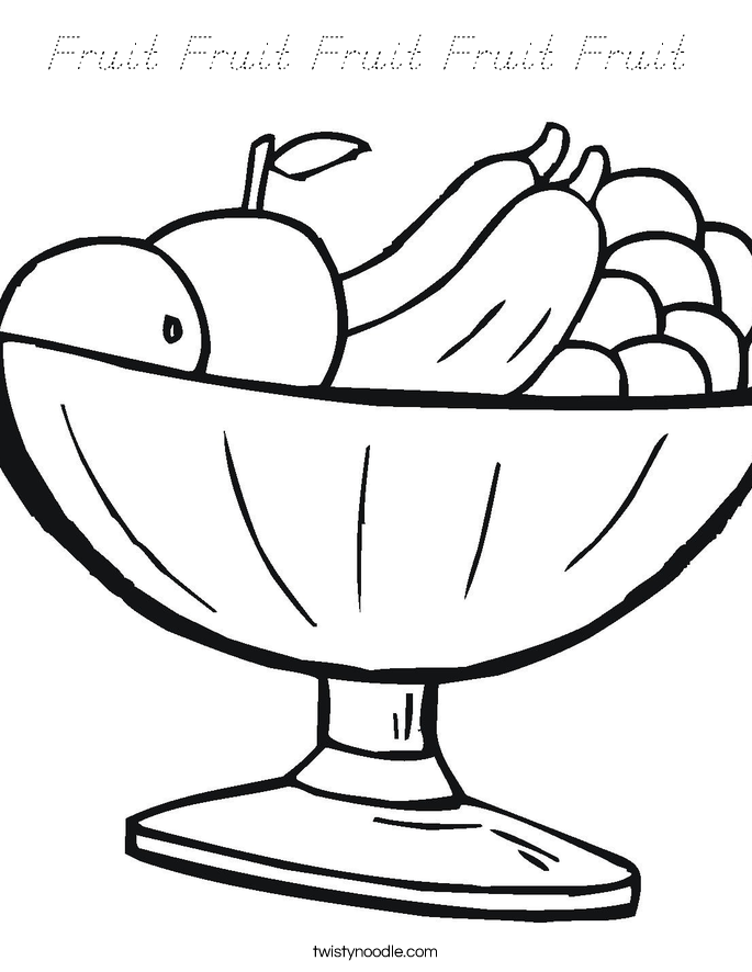 Fruit Fruit Fruit Fruit Fruit  Coloring Page