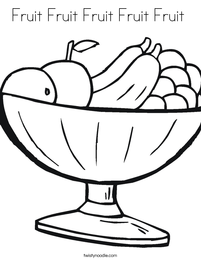 Fruit Fruit Fruit Fruit Fruit  Coloring Page