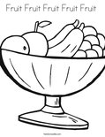 Fruit Fruit Fruit Fruit Fruit  Coloring Page
