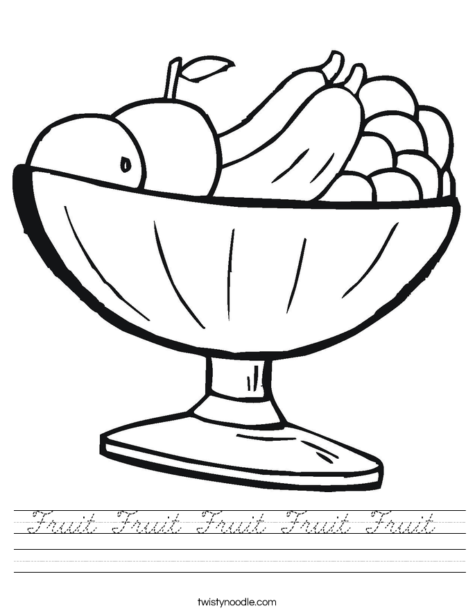 Fruit Fruit Fruit Fruit Fruit  Worksheet