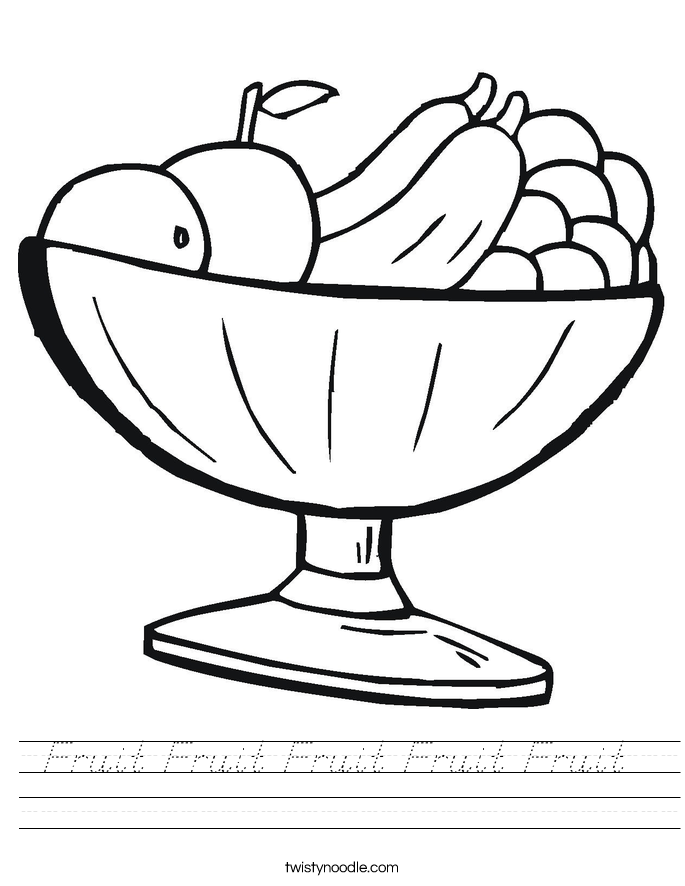 Fruit Fruit Fruit Fruit Fruit  Worksheet