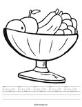 Fruit Fruit Fruit Fruit Fruit  Worksheet