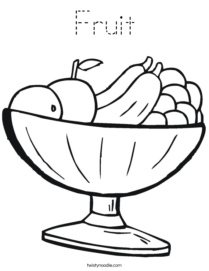 Fruit Coloring Page