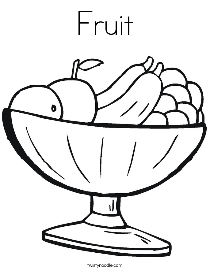 Fruit Coloring Page