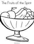 The Fruits of the Spirit Coloring Page