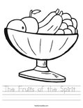 The Fruits of the Spirit  Worksheet
