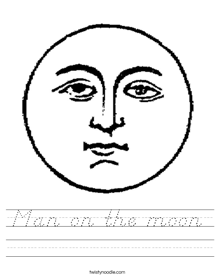 Man on the moon Worksheet