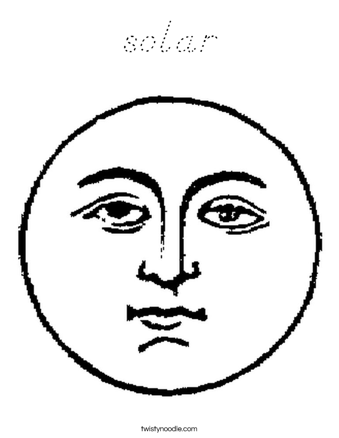solar Coloring Page