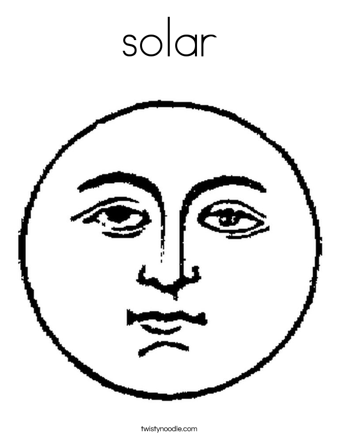 solar Coloring Page