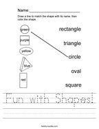 my shapes book worksheet twisty noodle