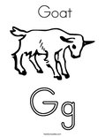  Goat Coloring Page