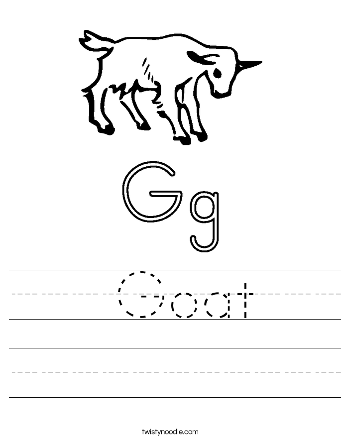  Goat Worksheet