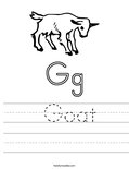  Goat Worksheet