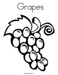  Grapes Coloring Page