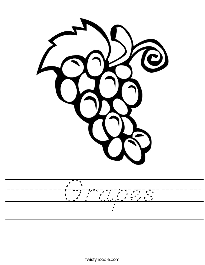  Grapes Worksheet