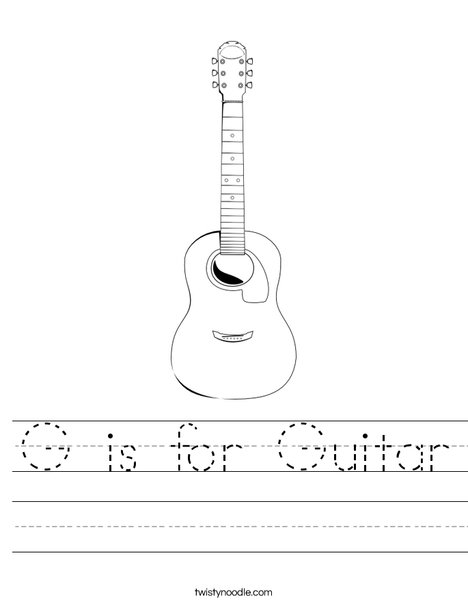 A G a Guitar Worksheet - Twisty Noodle-t jelentiA G a Guitar Worksheet - Twisty Noodle-t jelenti  