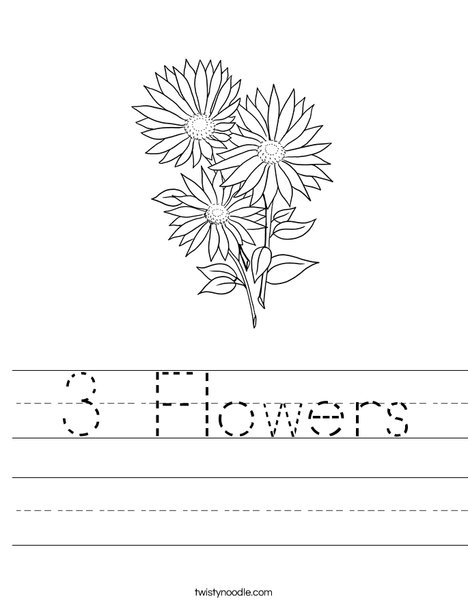 Garden Flowers Worksheet