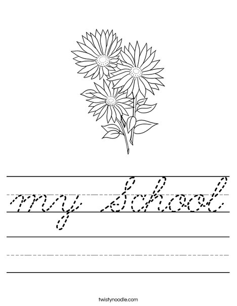 Garden Flowers Worksheet