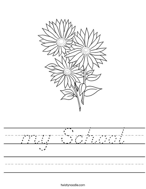 Garden Flowers Worksheet