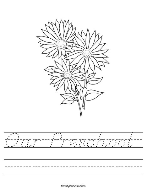 Garden Flowers Worksheet