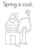 Spring is cool.Coloring Page