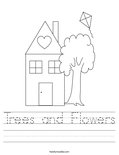 Trees and Flowers Worksheet