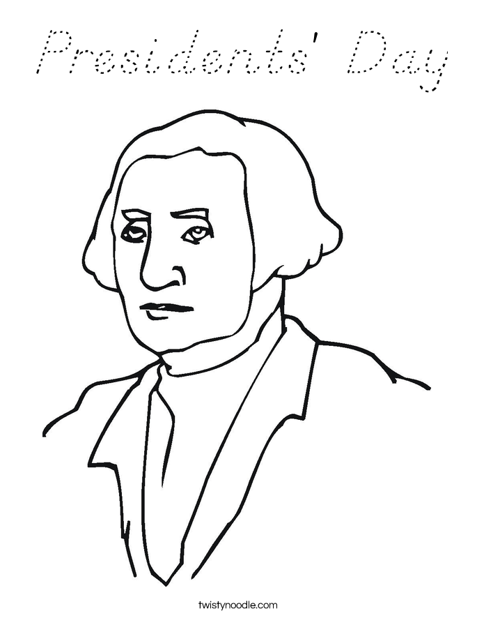 Presidents' Day Coloring Page