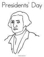 Presidents' Day Coloring Page
