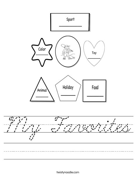 Getting to know me boy Worksheet