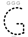 G G G  Coloring Page