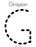 Grayson Coloring Page