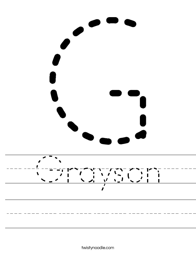 Grayson Worksheet